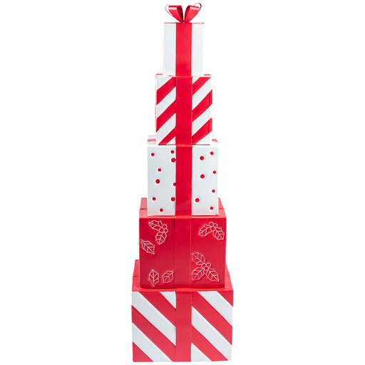 Christmas Present Box XL
Product description:
Measurements: - 26,5 x26,5x92 cm
Quantity:- 1 
Color:- Red
- White