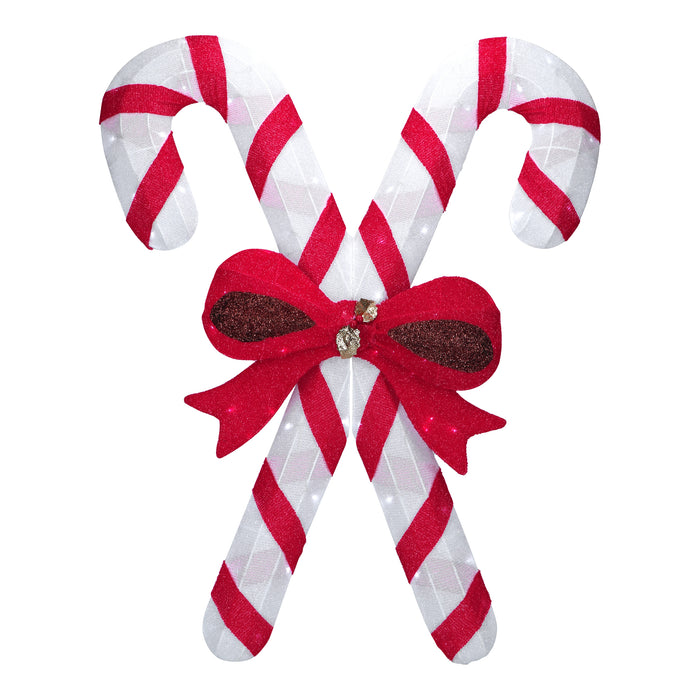 Candy Canes With Red Bow
Product description:
Measurements: - 
Functions:      - Led light
Color: - White
- Red